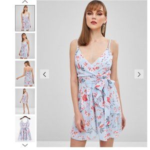 Ruffled Floral Cami Dress